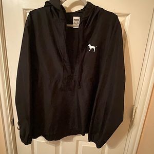 black quarter zip pullover from PINK
